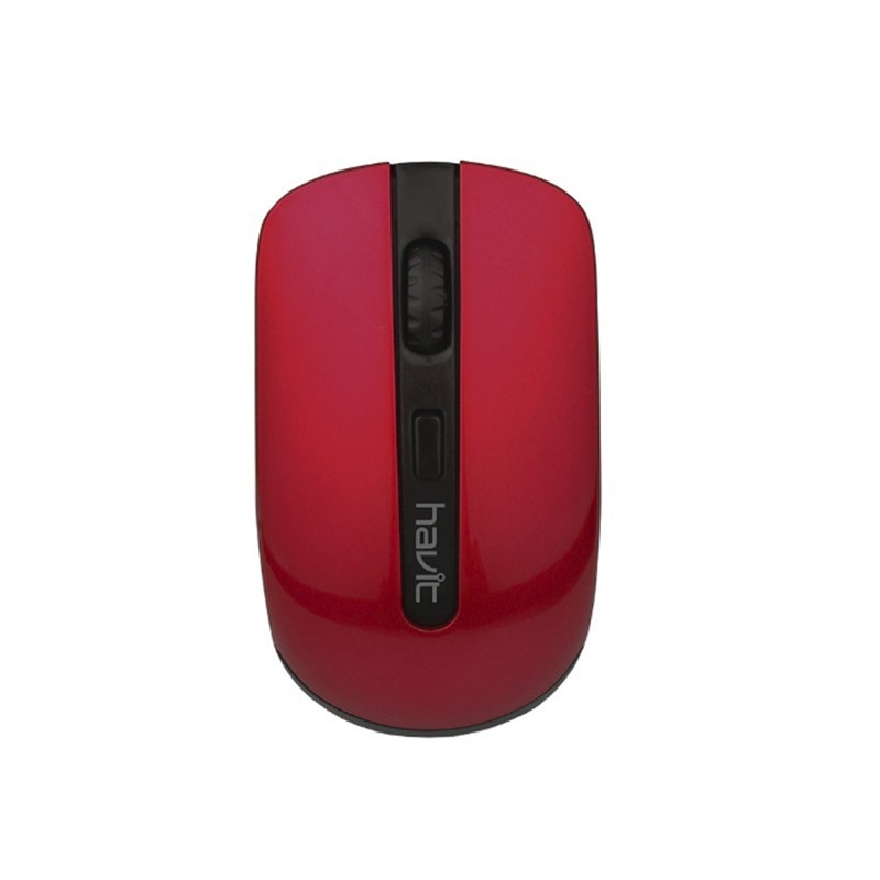 MOUSE INALAMBRICO HAVIT ROJO